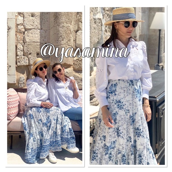 Zara floral print skirt bloggers favorite - Picture 15 of 16